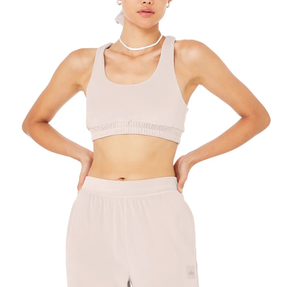 NWT ALO YOGA VELOUR CROP TOP